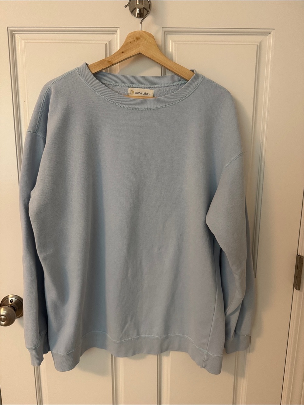 Ocean Drive Light Blue Crewneck Sweatshirt